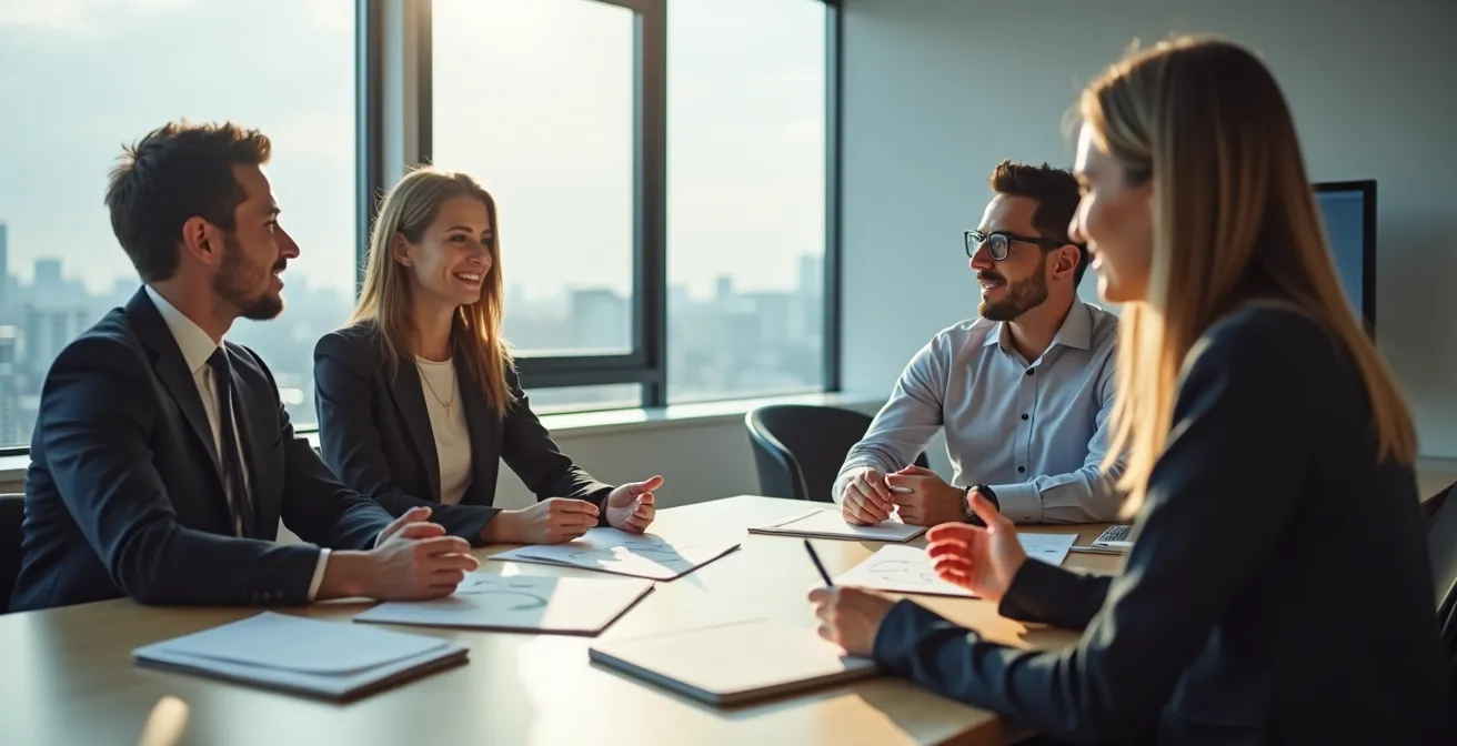 Candidat posant des questions pertinentes lors d'un entretien