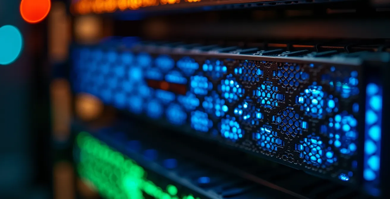 Représentation abstraite des trois plateformes cloud majeures avec leurs logos stylisés et des connexions réseau