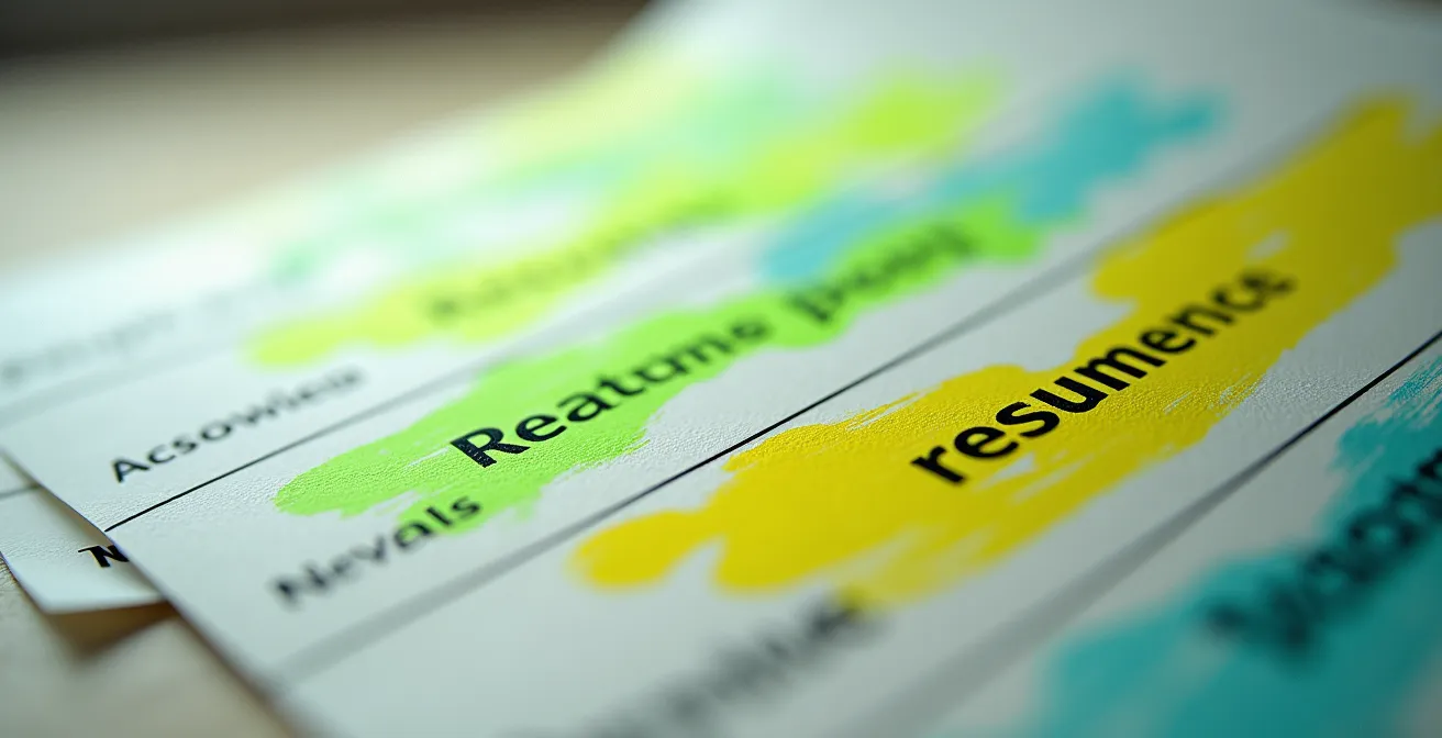 Processus d'adaptation des mots-clés d'un CV pour une offre d'emploi spécifique